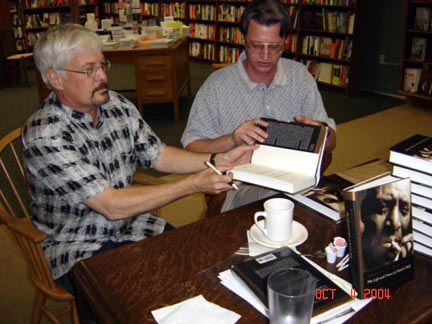 Mark and James at Davis-Kidd Booksellers in Memphis, 2004