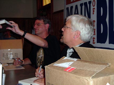 Mark and James at the King Biscuit Blues Festival, 2004