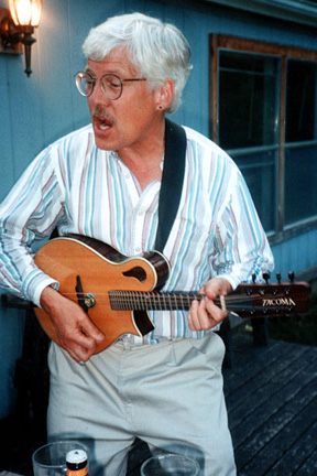 Mark Hoffman playing mandolin